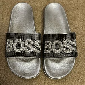 Embellished pool slides